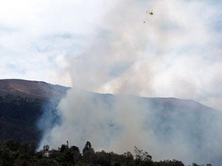 Fire in upper Kula on June 18, 2012