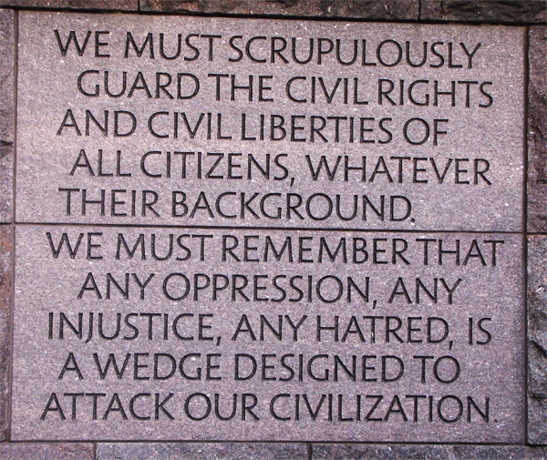 From the Roosevelt Memorial